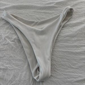 SHEIN Ribbed Women's White Medium Mix And Match Swimwear Bikini Bottoms